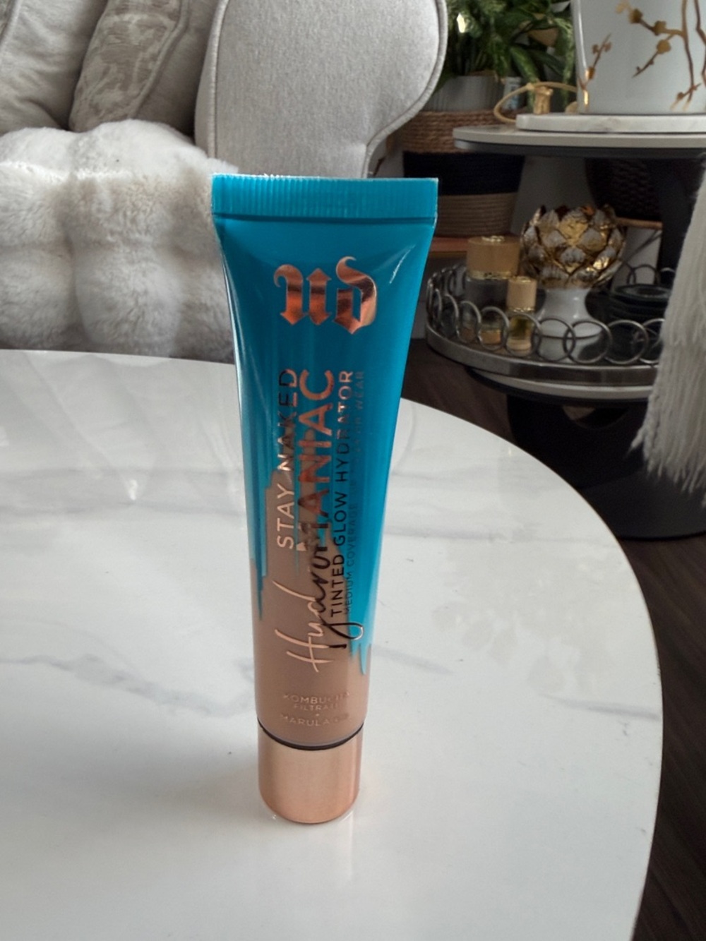 Urban Decay Hydromaniac Tinted Glow Hydrator -Teal & Rose Gold Tube